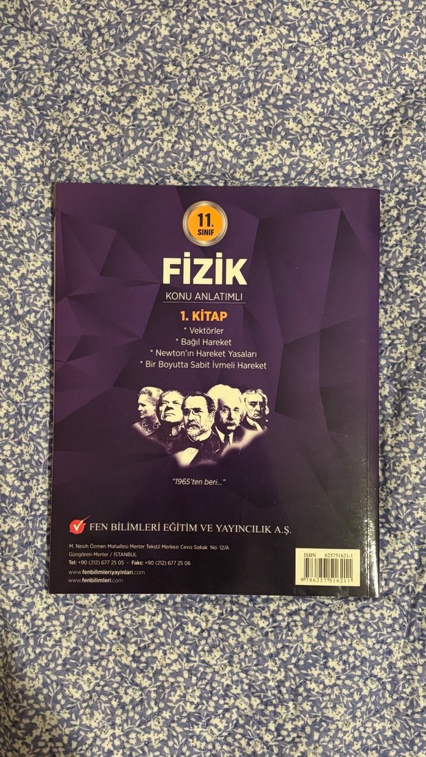 AYT Fizik Konu Anlatımlı 11. Sınıf Test Fasikülü - Görsel 2