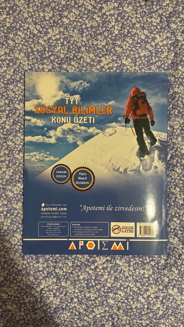 TYT Sosyal Bilimler Konu Özeti Kitabı - Görsel 2
