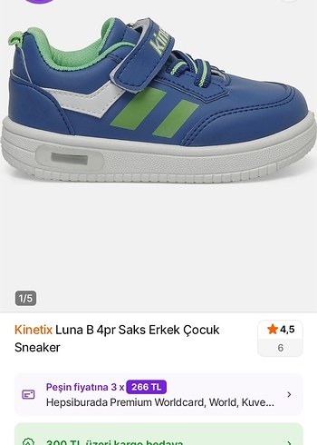 Mavi Renkli Erkek Çocuk Spor Ayakkabı - Görsel 8