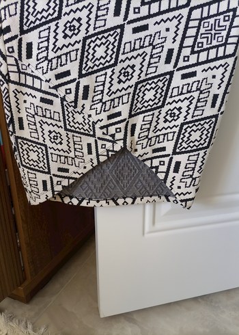 Bohem Gri Desenli etek - Görsel 4