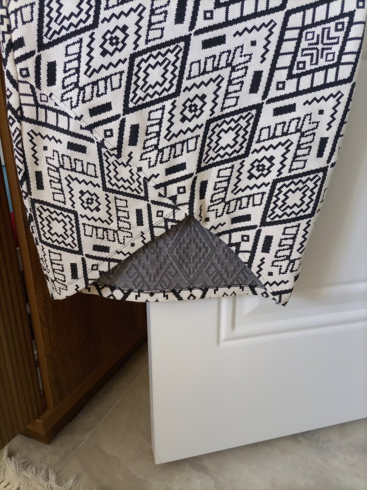 Bohem Gri Desenli etek - Görsel 4