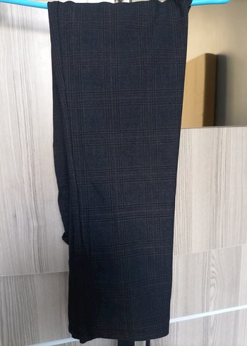 Kadın Gri Pilili Kumaş Pantolon - Görsel 2