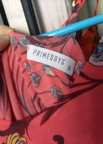 Pembe Baskılı Bohem Uzun Elbise - Görsel 5