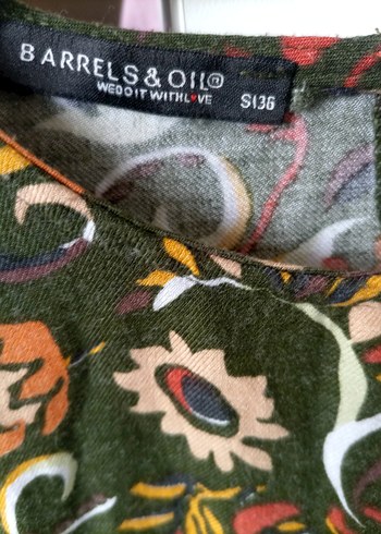 Çiçek Desenli Uzun Kollu Bohem elbise - Görsel 5