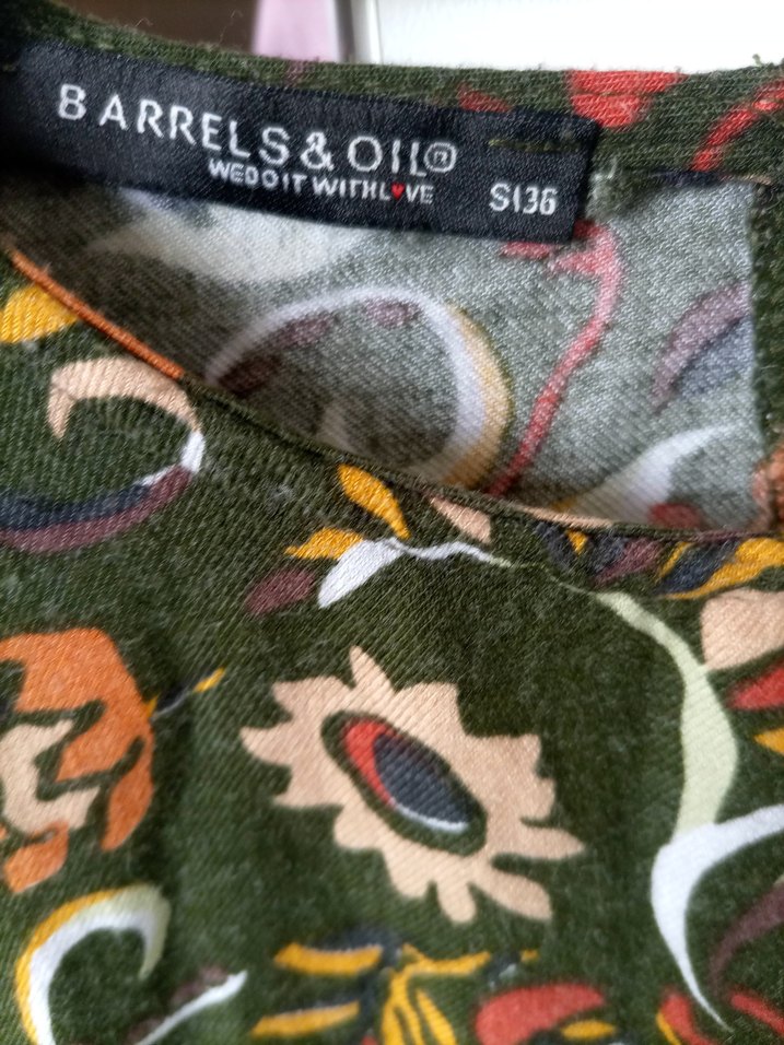 Çiçek Desenli Uzun Kollu Bohem elbise - Görsel 5