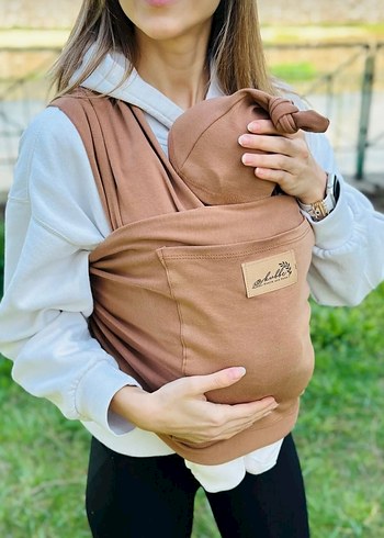 Bej Bebek Kanguru Sling - Görsel 2