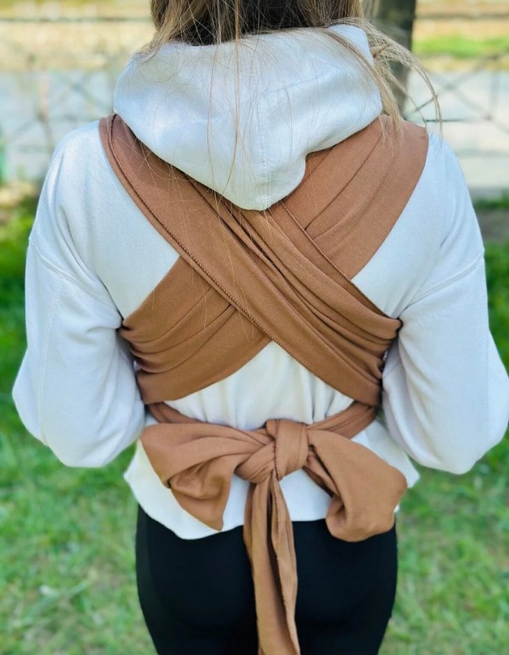 Bej Bebek Kanguru Sling - Görsel 4