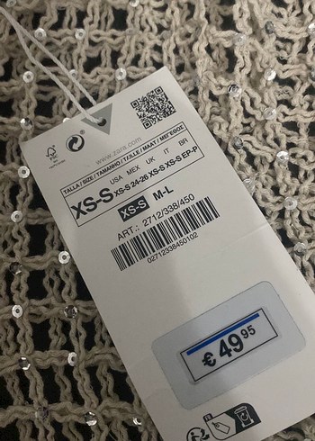 Bej File Örgü Elbise - Görsel 5