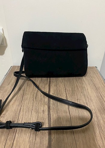 Siyah Süet Çanta - Görsel 5