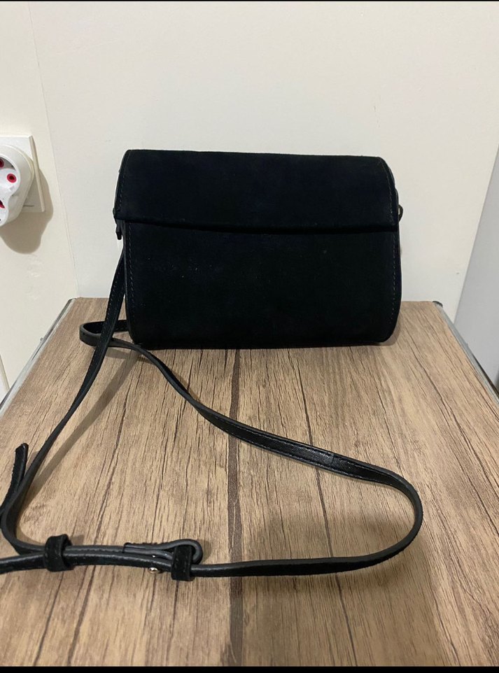 Siyah Süet Çanta - Görsel 2