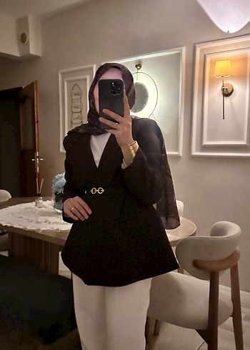 Bordo Kadın Blazer Ceket - Görsel 5