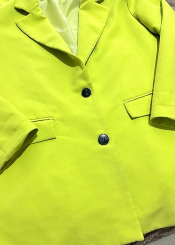 Yeşil Blazer ceket - Görsel 4