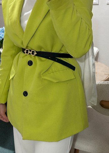 Yeşil Blazer ceket - Görsel 3
