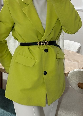 Yeşil Blazer ceket - Görsel 2