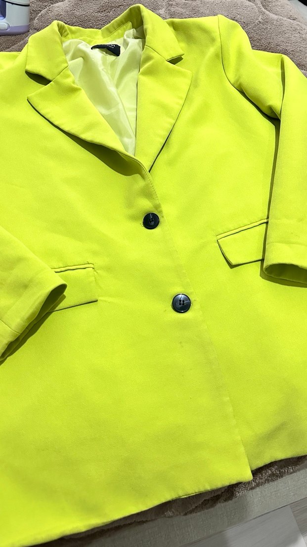 Yeşil Blazer ceket - Görsel 4
