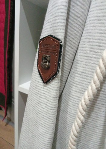 l Beden gri Renk Gri Fermuarlı Rahat Kadın Sweatshirt