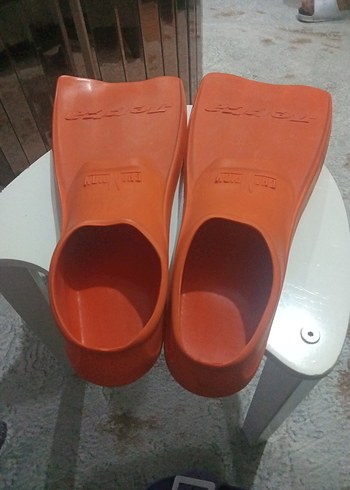 Turuncu Erkek Su Ayakkabısı, Cırt Cırtlı, Kauçuk - Görsel 2