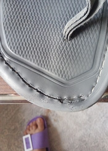 Gri Siyah Erkek Günlük Toka Detaylı Terlik - Görsel 4