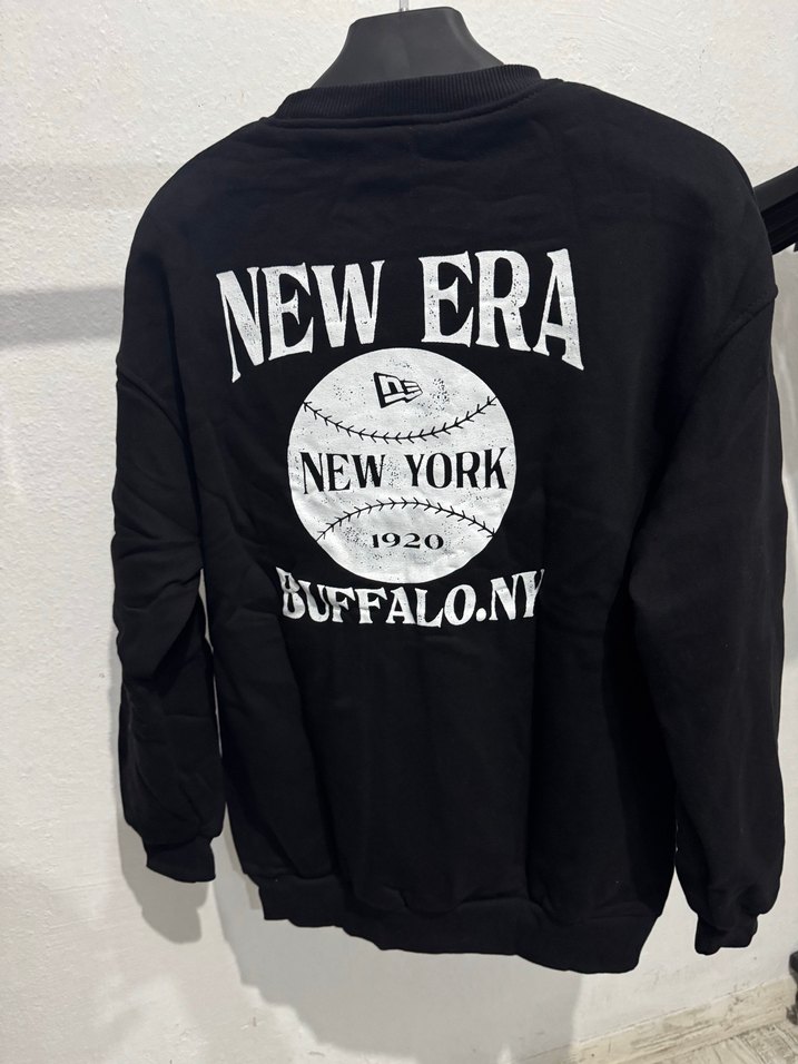 Siyah Baskılı Erkek Sweatshirt - Görsel 2