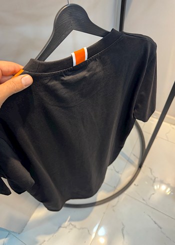 Hermes Siyah Turuncu Uzun Kollu Oversize Tişört - Görsel 4