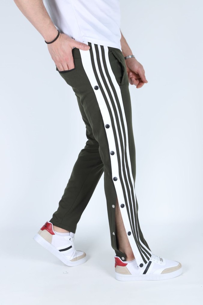 Adidas Erkek Gri Düğmeli Eşofman Altı - Görsel 2