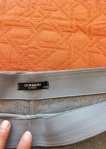 Gri Midi Hamile Keten Etek - Görsel 2