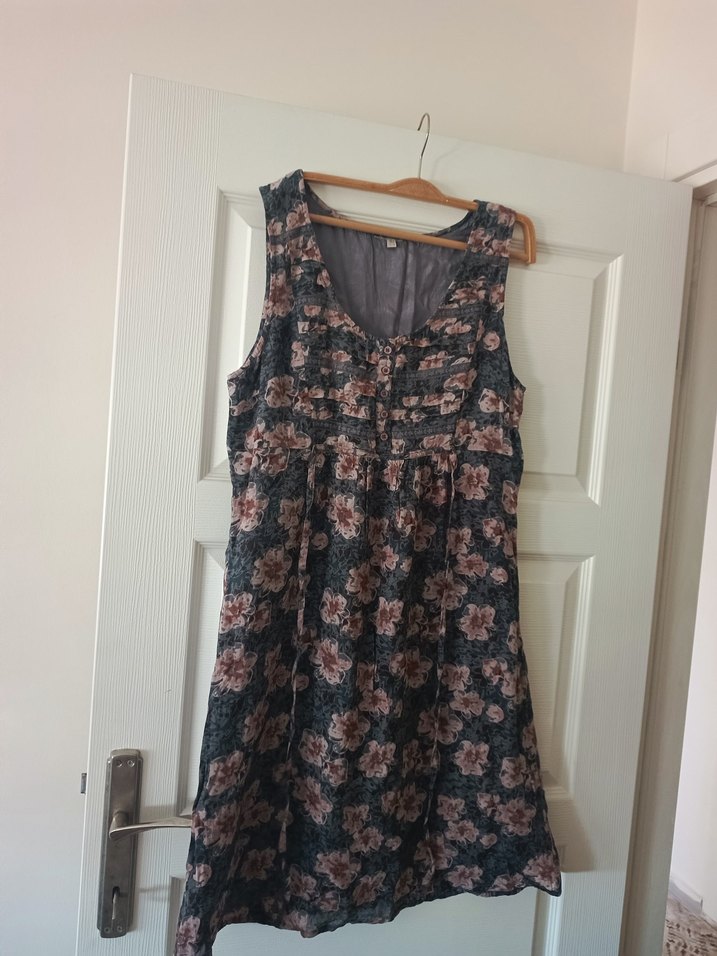 Pembe Midi Elbisesi ve Gömlek - Görsel 2