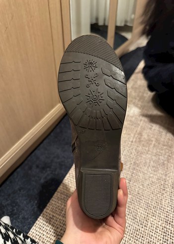 Kadın Çok Renkli Süet Bohem Blok Topuklu Bot - Görsel 3