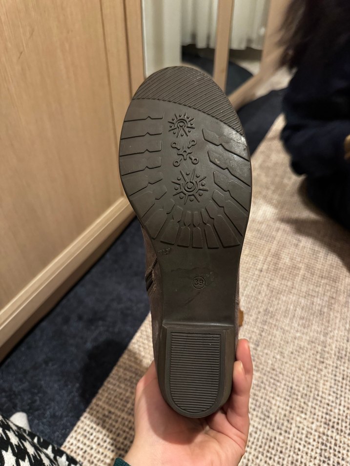 Kadın Çok Renkli Süet Bohem Blok Topuklu Bot - Görsel 3