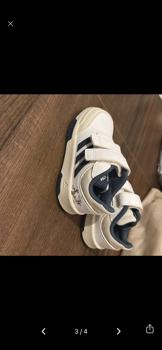 Adidas Erkek Çocuk Beyaz Cırt Cırtlı Spor Ayakkabı - Görsel 3