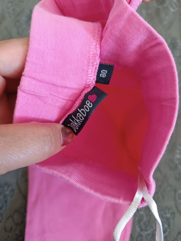 Kızlar için Pembe Fermuarlı Eşofman Altı - Görsel 2