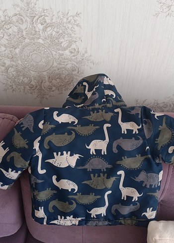 Erkek Çocuk Kapüşonlu Baskılı Mont - Görsel 3