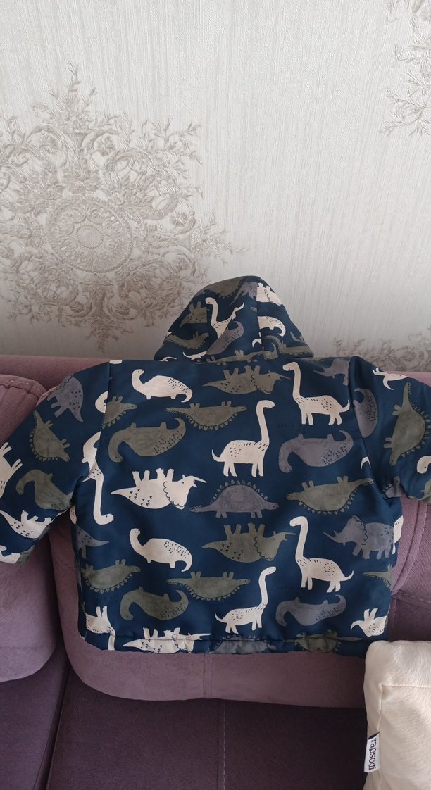 Erkek Çocuk Kapüşonlu Baskılı Mont - Görsel 3