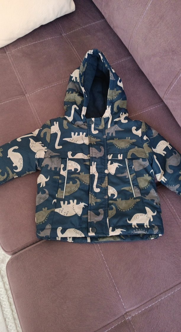 Erkek Çocuk Kapüşonlu Baskılı Mont - Görsel 5