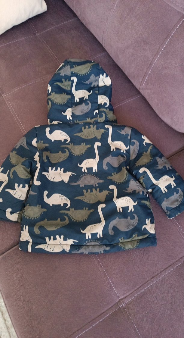 Erkek Çocuk Kapüşonlu Baskılı Mont - Görsel 4