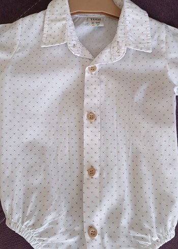 Düğmeli Uzun Kollu Bebek Body - Görsel 3