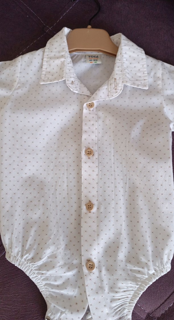 Düğmeli Uzun Kollu Bebek Body - Görsel 3