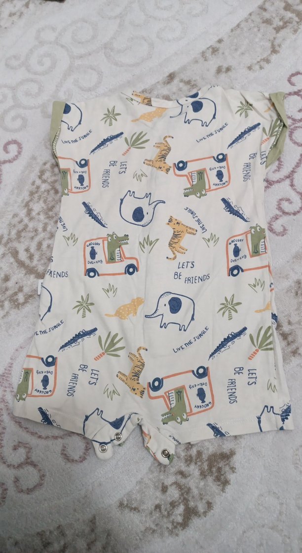 Bohem Tarzı Çok Renkli Bebek Tulum - Görsel 3