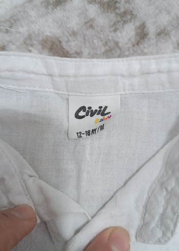 Erkek Çocuk Kısa Kollu Beyaz Gömlek - Görsel 2