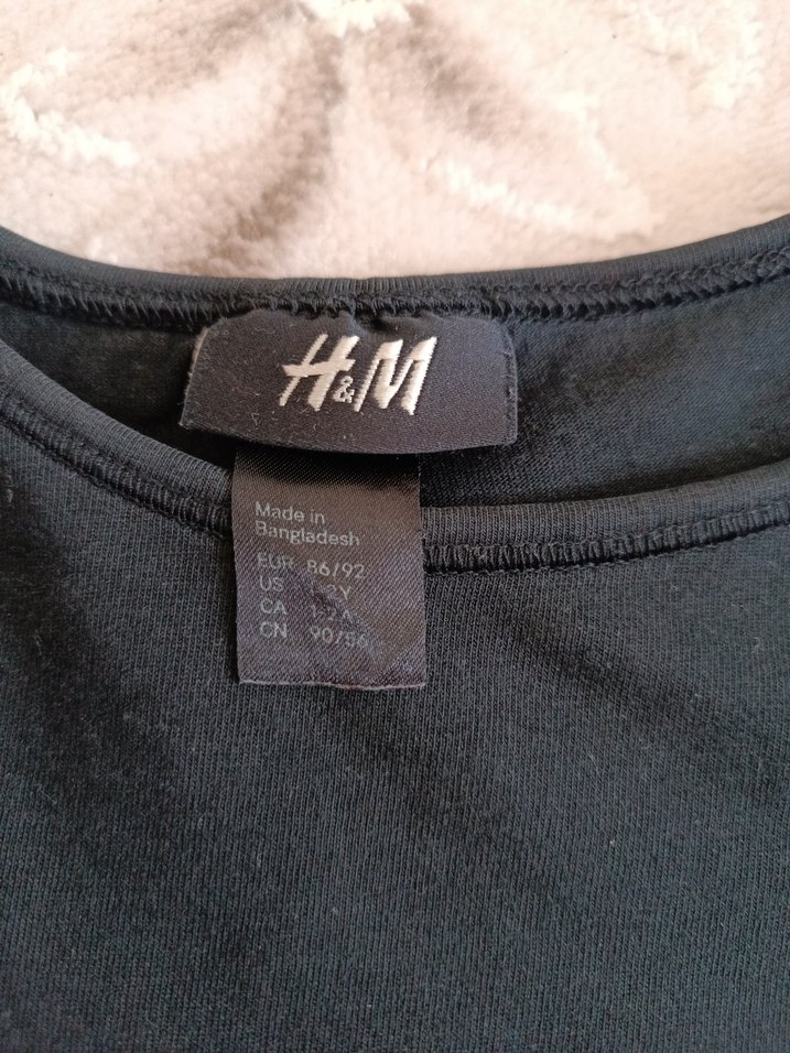 Kız Çocuk Siyah Basic Kısa Kollu Tişört - Görsel 2