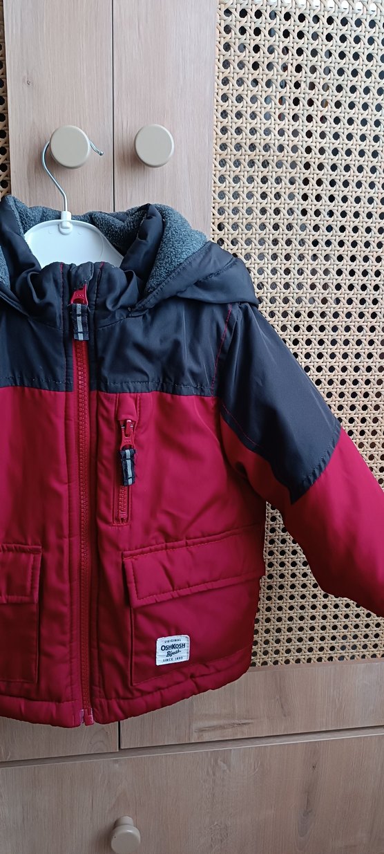 Kırmızı Siyah Fermuarlı ikili kar tulum ve mont seti - Görsel 5