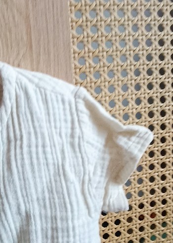 Çocuk Keten Bohem Düğmeli gömlek - Görsel 3