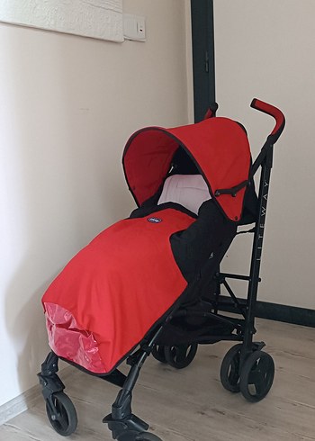 Koyu Kırmızı Bebek Arabası - Görsel 2