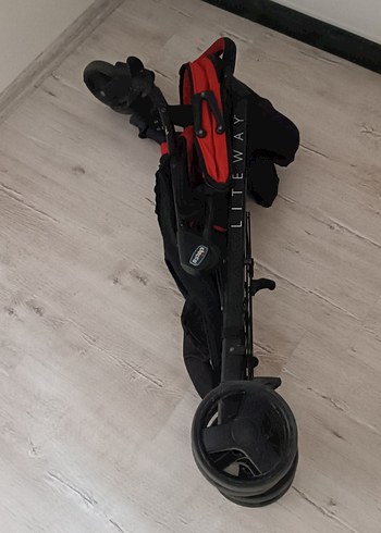 Koyu Kırmızı Bebek Arabası - Görsel 7