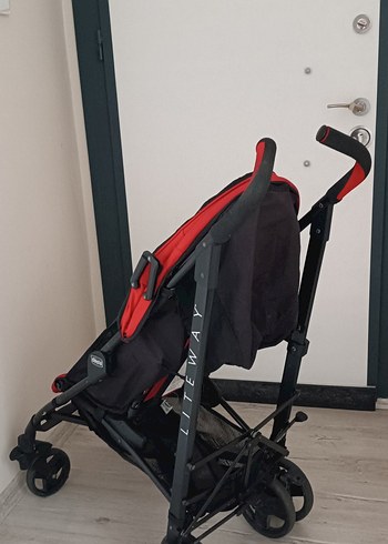 Koyu Kırmızı Bebek Arabası - Görsel 6