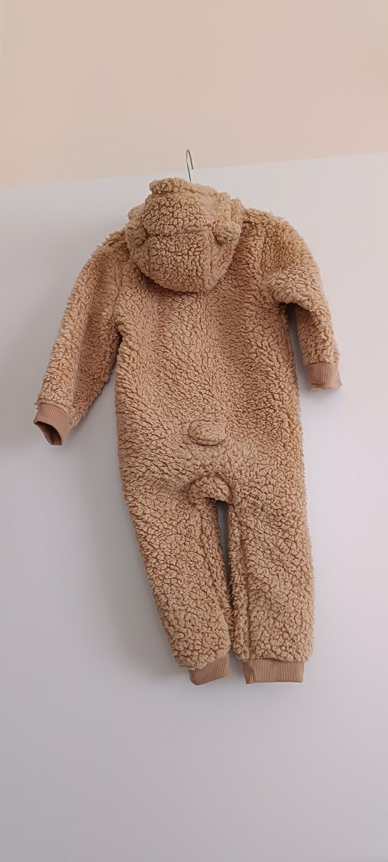 Kahverengi Kürklü Bebek Tulumu - Görsel 5