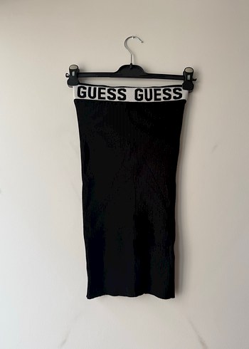 Guess Yeni Guess Yuksek Bel Siyah Etek