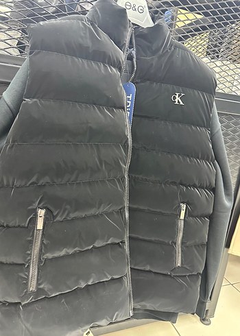 Erkek Kapitone Yelek Fermuarlı Yüksek Yaka - Görsel 2