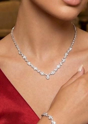 Parlak Nakışlı Kadın Takı Seti - Görsel 2