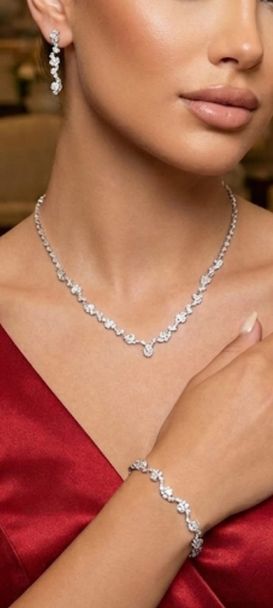 Parlak Nakışlı Kadın Takı Seti - Görsel 2